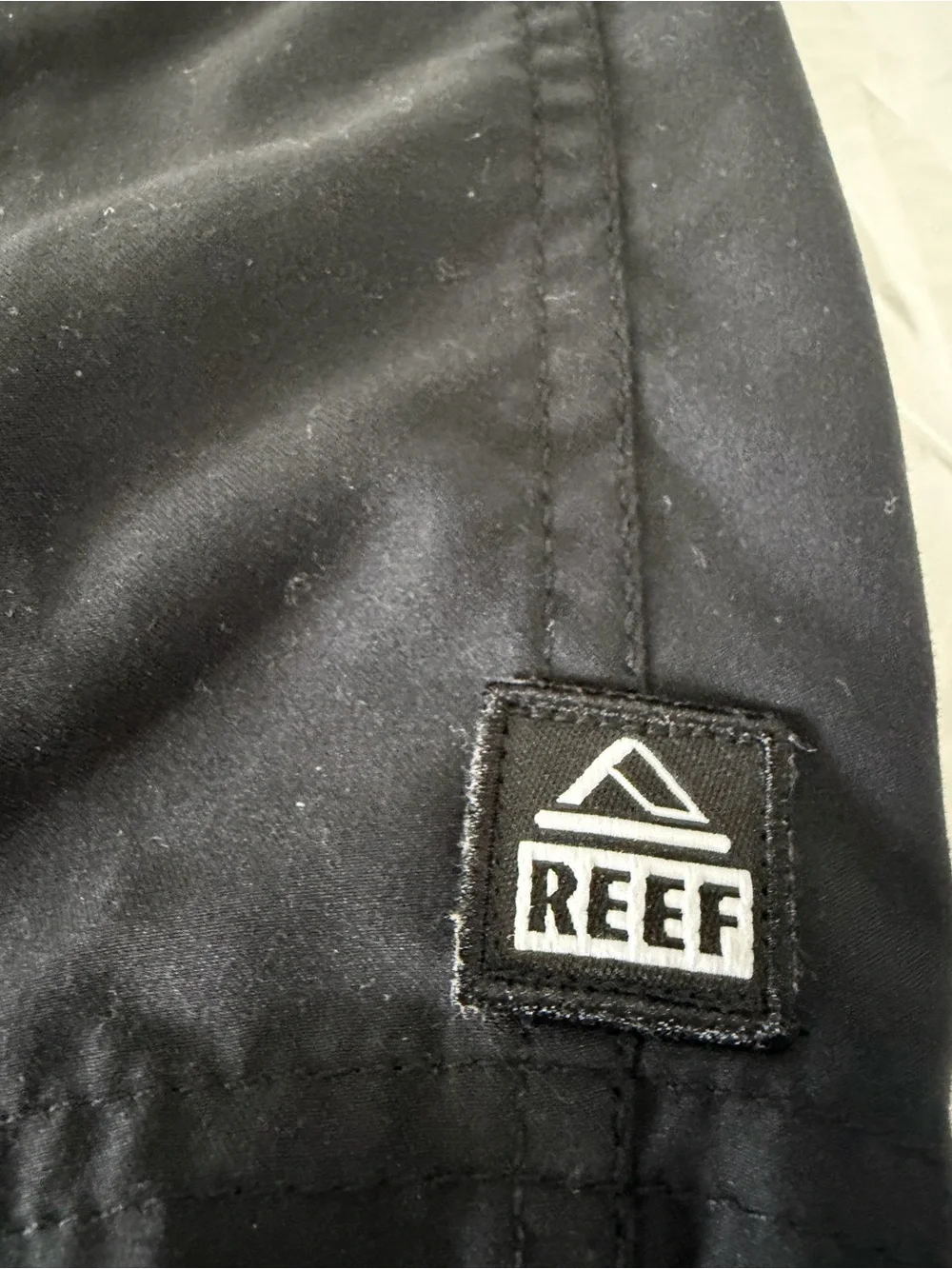 Reef Men's Black Board Shorts with Drawstring Waist